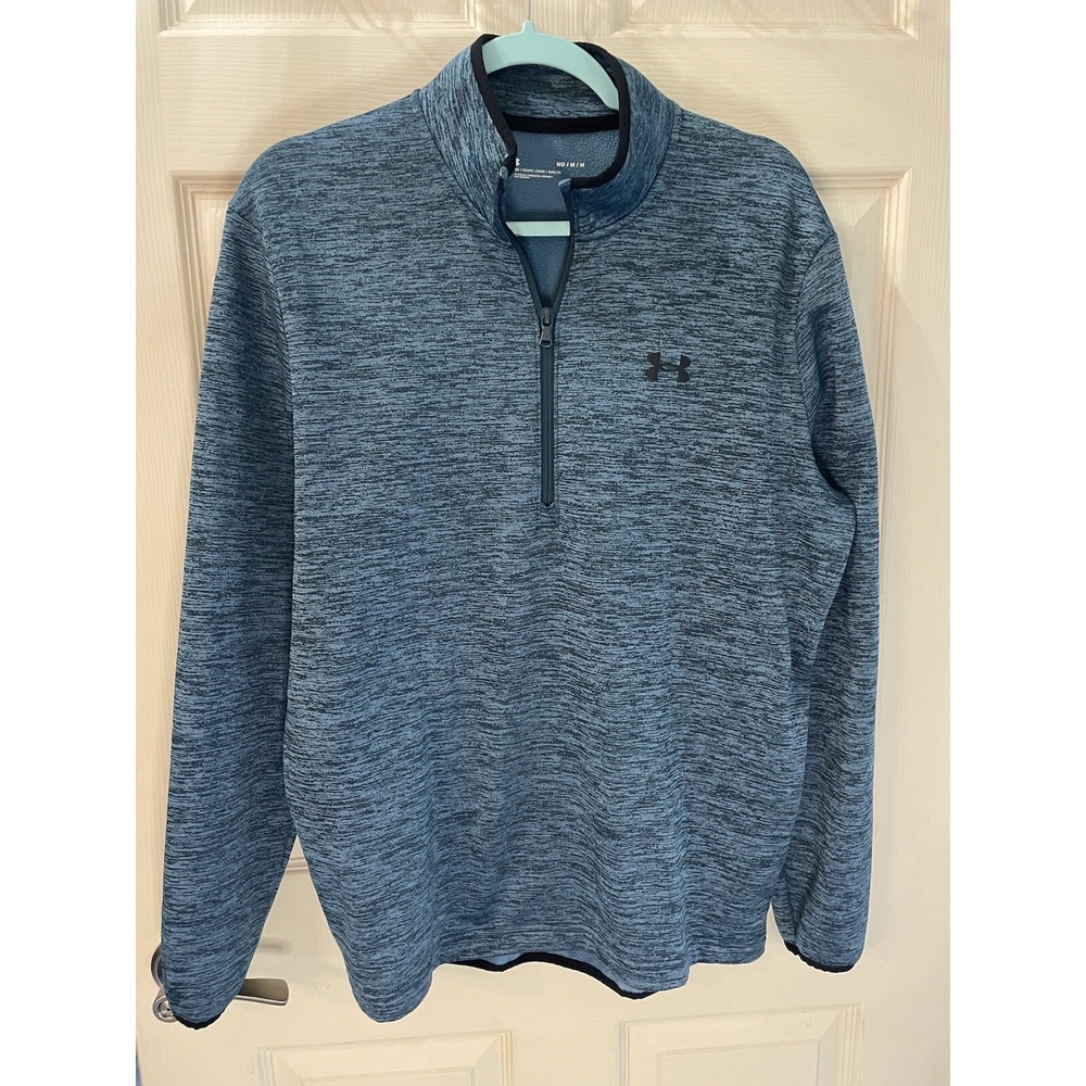 Under Armour Mens Pullover Half Zip Size M‎ Warm Hiking Outdoors Athletic